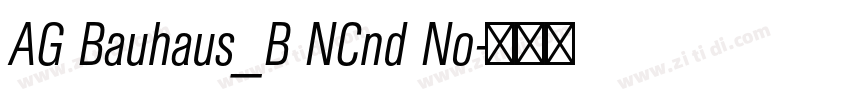 AG Bauhaus_B NCnd No字体转换 AG Bauhaus_B NCnd No字体转换